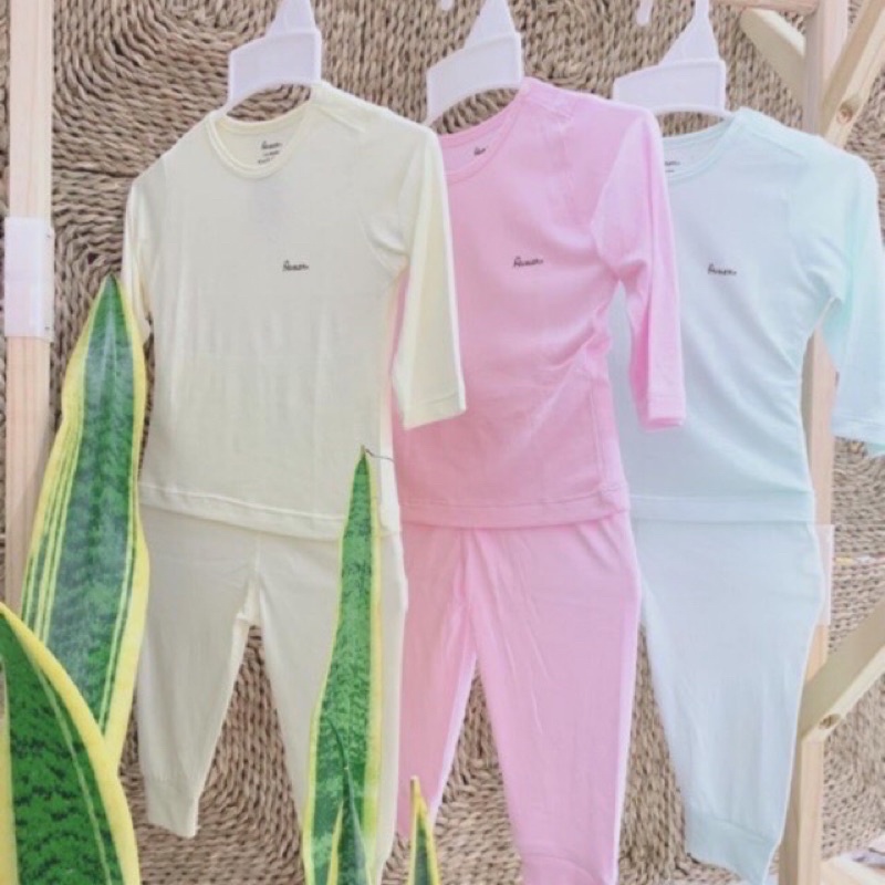 [Avaler 18-24m] Bộ Avaler dài tay sợi tre cao cấp bé trai bé gái sale