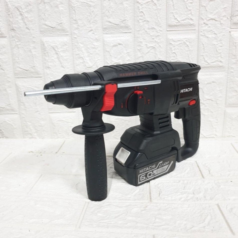 Khoan bê tông pin Hitachi động cơ không chổi than - Máy khoan đục bê tông chạy pin 118V siêu khoẻ
