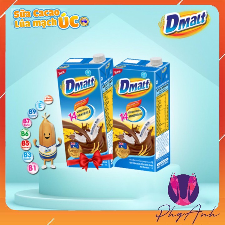 Sữa lúa mạch Úc Dmalt Chocolate 1 Lít