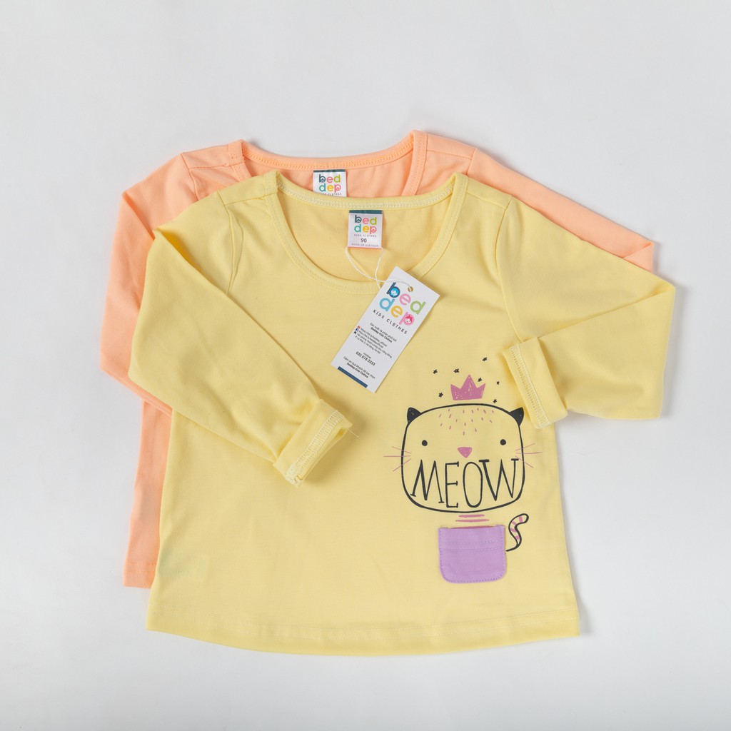 Áo thun dài tay Beddep Kids Clothes in hình cao cấp cho bé gái BP-G05