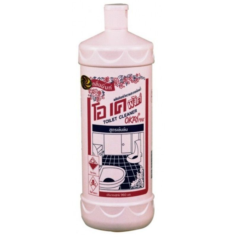 Nước Tẩy Gạch Men Toilet Thái Lan OKAY PINK 960ml