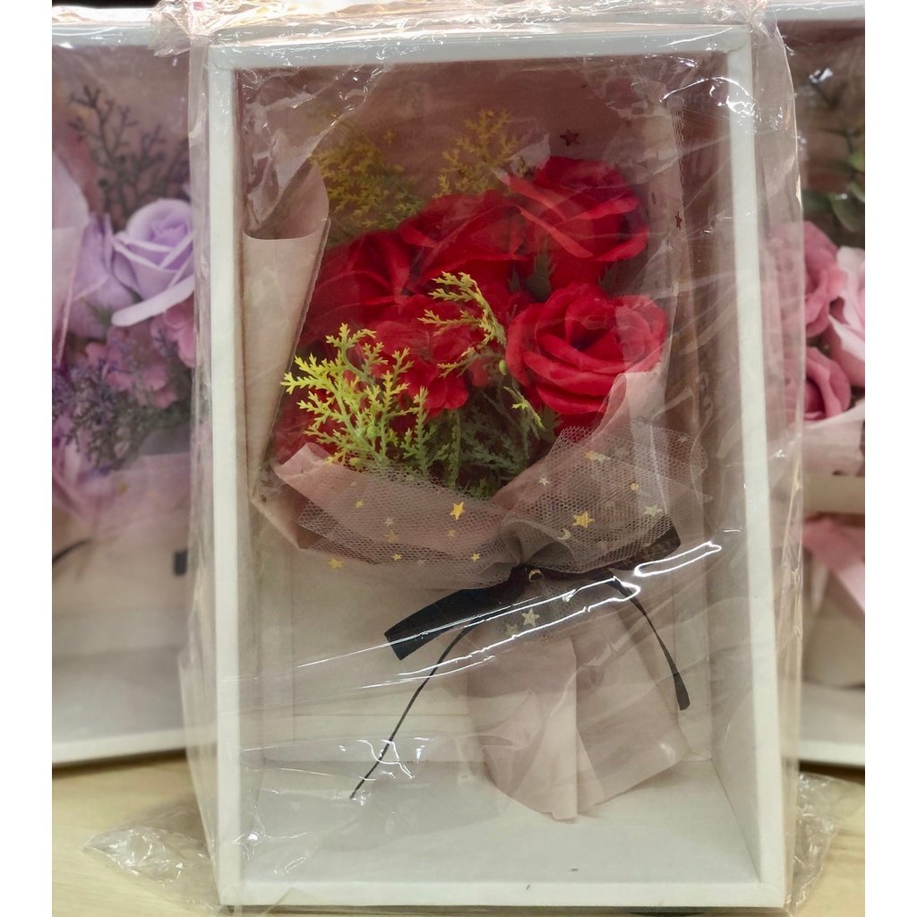 Bó 5 hồng sáp - Kèm Túi - Thiệp - Quà Tặng dành cho ngày đặc biệt