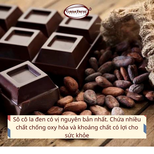 Socola Đen Nguyên Chất GANAFARM Màu Đen Nâu Vị Đắng Nhẹ Dùng Để Trang Trí Bánh Đổ Khuôn Làm Kẹo Túi 1kg- SD333