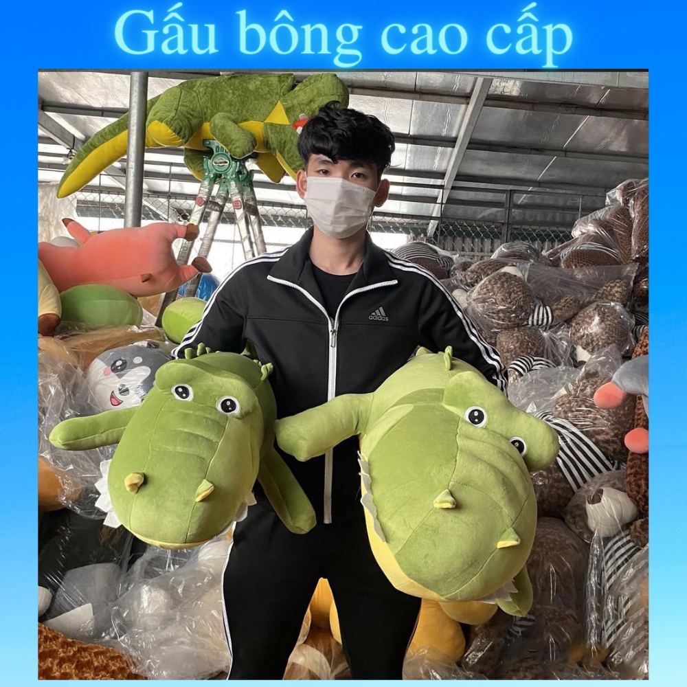 Gấu bông to Cá Sấu 𝑯𝒂̀𝒏𝒈 𝑪𝒂𝒐 𝑪𝒂̂́𝒑,gối ôm hình thú nhồi ...