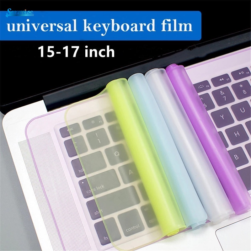Miếng Dán Bảo Vệ Bàn Phím Laptop 15-17 inch Bằng Silicone Chống Thấm Nước Chống Bụi Nhiều Màu Tiện Dụng