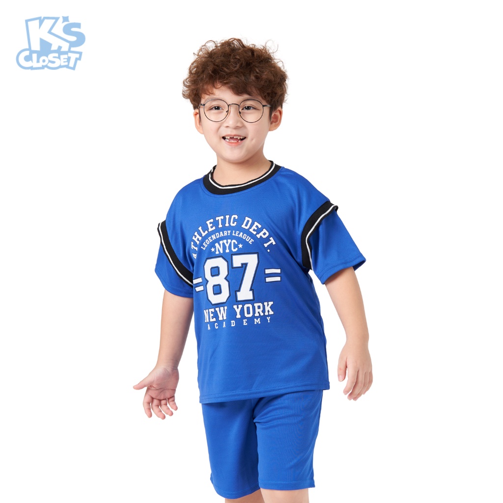 Bộ quần áo cộc tay trẻ em K'S CLOSET dành cho bé (214 tuổi) KT46TWS  E011TWS TMĐT