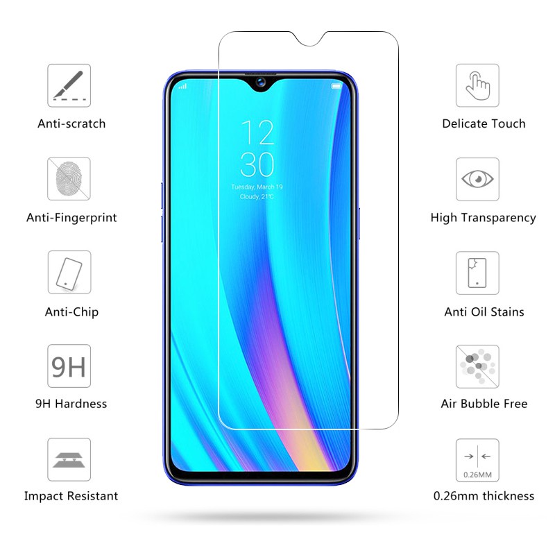 Kính cường lực trong suốt bảo vệ cho Temperd Glass OPPO F11 F9 F7 Youth R17 Pro R9s Plus Clear screen protector