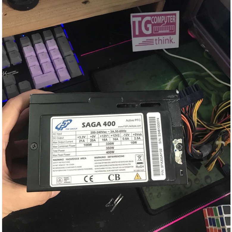 PSU, nguồn máy tính Antec, ACbel, Cooler master, Hunkey, Sama, ROHS... 400W có đầu 6 pin