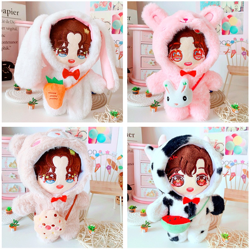 outfit doll 20cm Trang phục mini nhiều kiểu dáng dễ thương tự chọn cho búp bê thần tượng trang trí nhà cửa