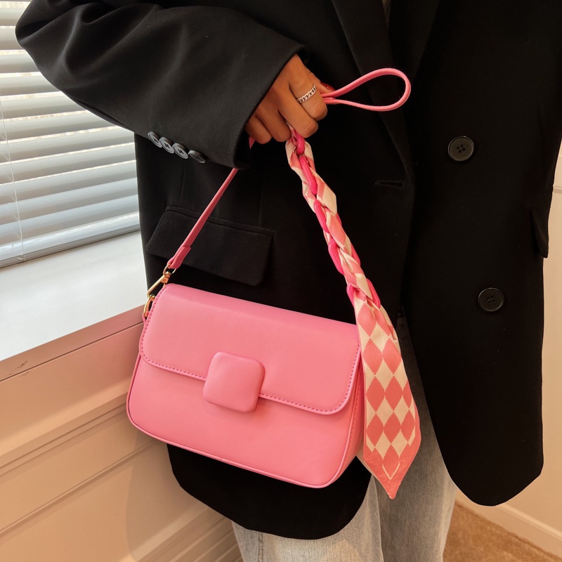 Túi Đeo JASMIN NOIR Chéo Bằng Da PU Có Khóa Cho Nữ