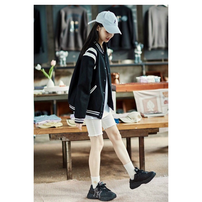 Áo khoác bomber nam chất phối tay da Cao Cấp - Áo khoác bomber phối vai viền trắng Zadola fashion