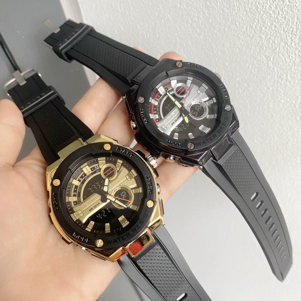 Đồng hồ nam thể thao OneTime dây cao su, vỏ thép bền chống va chạm, mặt đồng hồ 46mm cực chất, sang trọng
