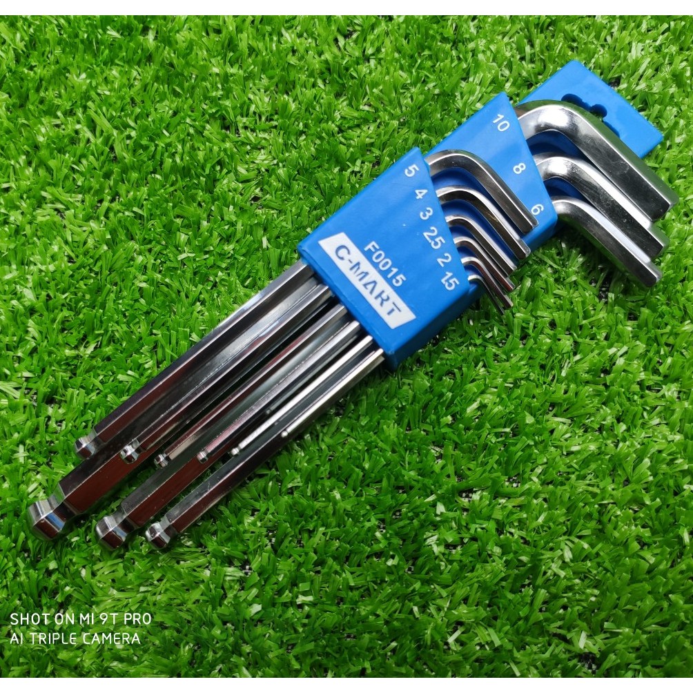 BỘ LỤC GIÁC ĐẦU BI 9 CÂY HỆ MM CF0015