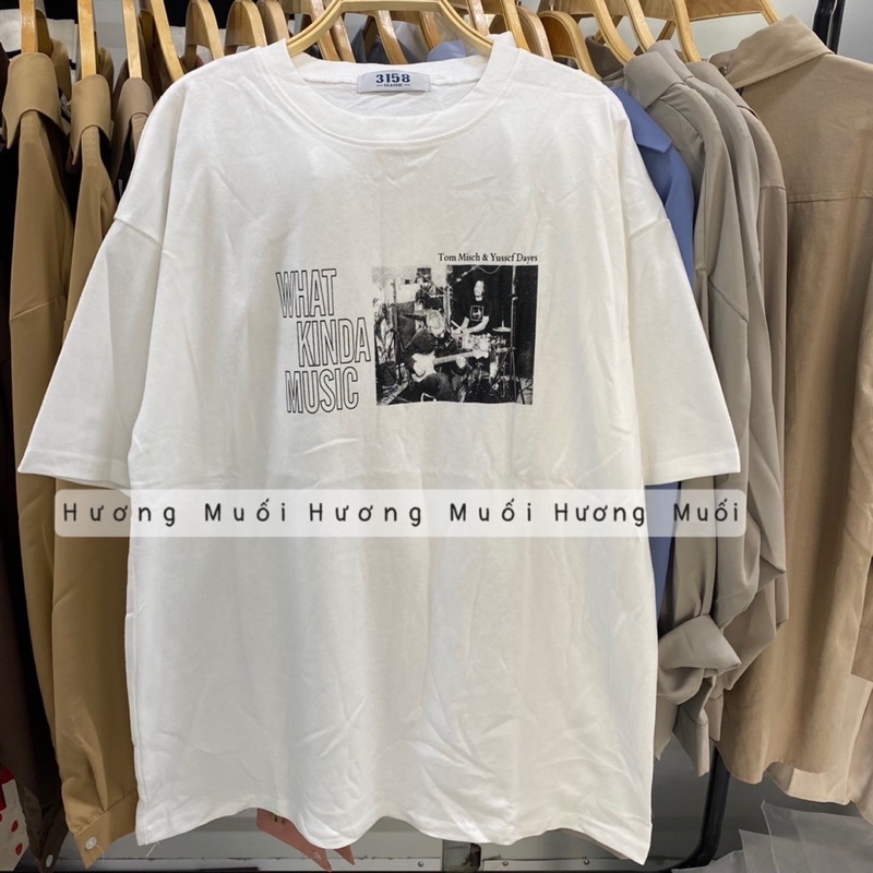 Áo thun hình nhóm nhạc WHAT KINDA MUSIC - thun 3158