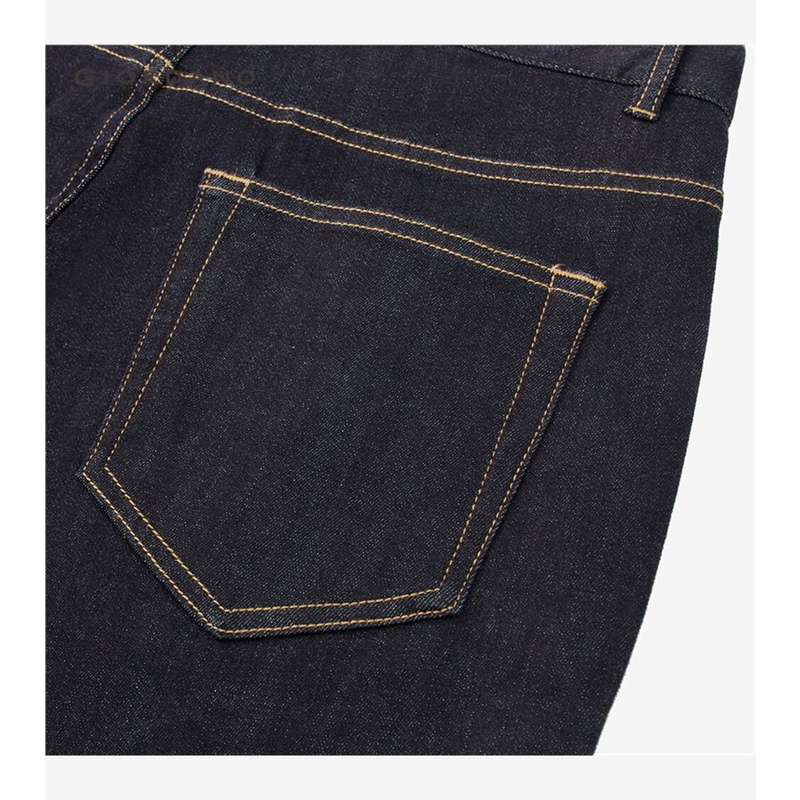 Quần jeans GIORDANO 18112071 denim cạp vừa co giãn thời trang dành cho nam