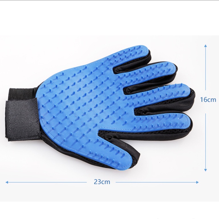 Găng tay chải lông bằng cao su cho thú cưng