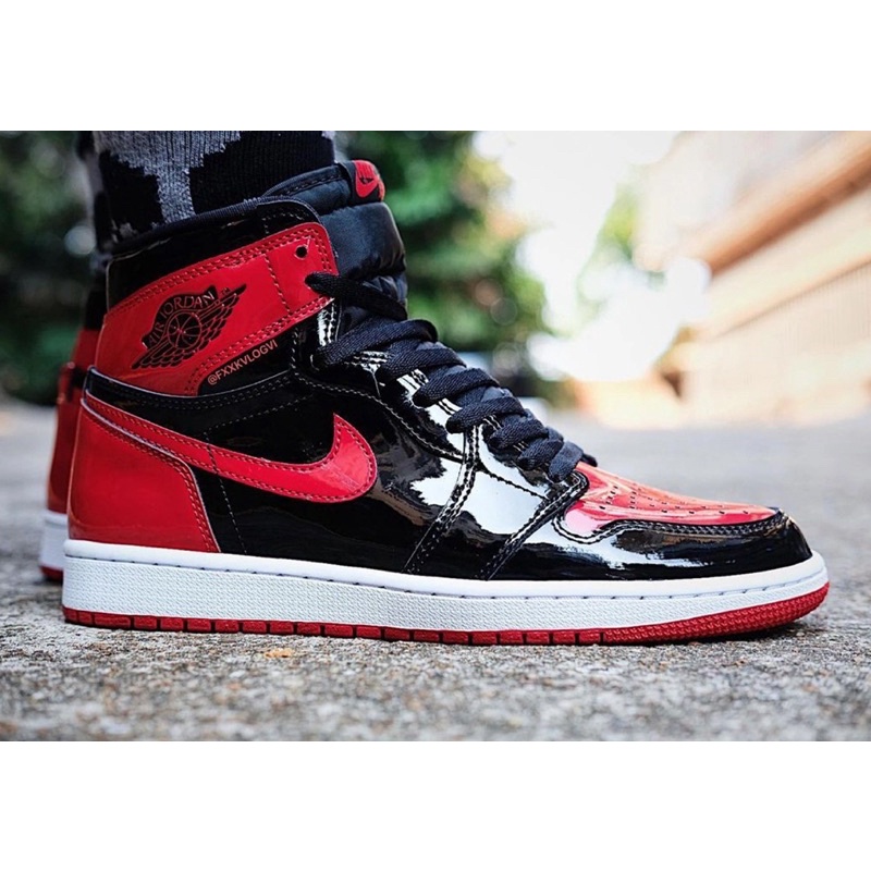 [CHÍNH HÃNG ] Giày Jordan 1 High OG 'Bred Patent' (555088-063)