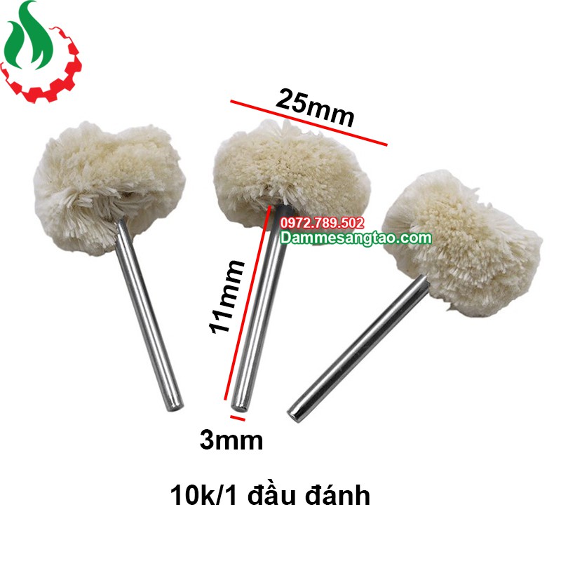 DMST Đầu đánh bóng trang sức resin bằng len