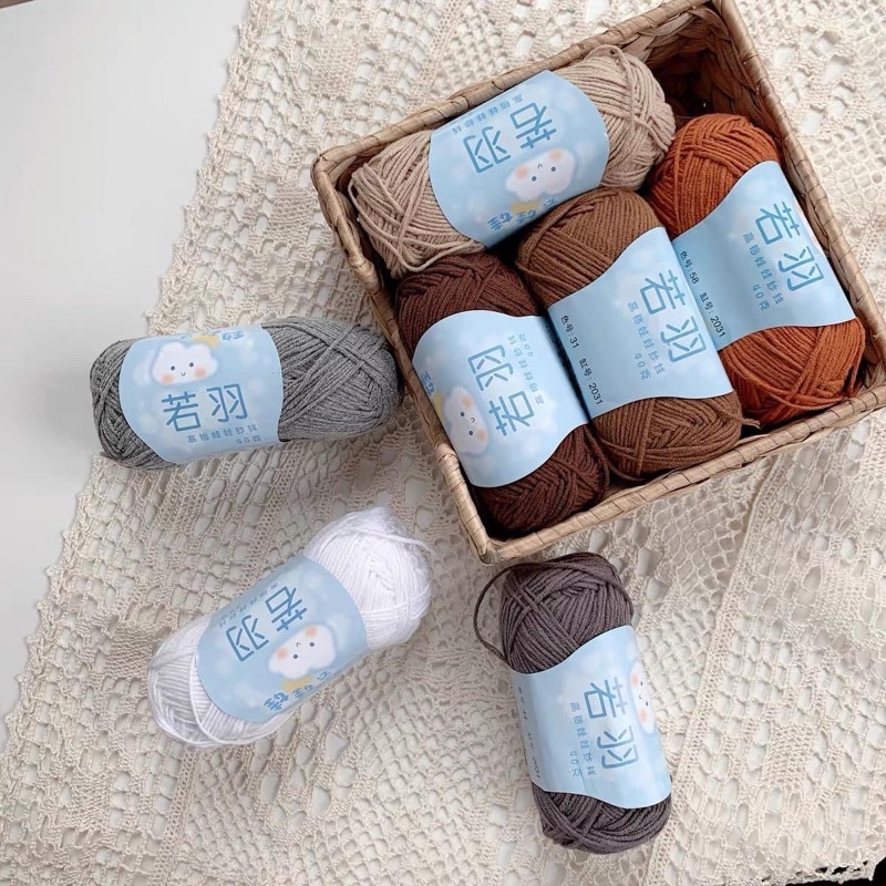 Len Baby Yarn Đám Mây Nhỏ Hàng Chuẩn Đan Móc Đồ Len Em Bé (bảng 1)