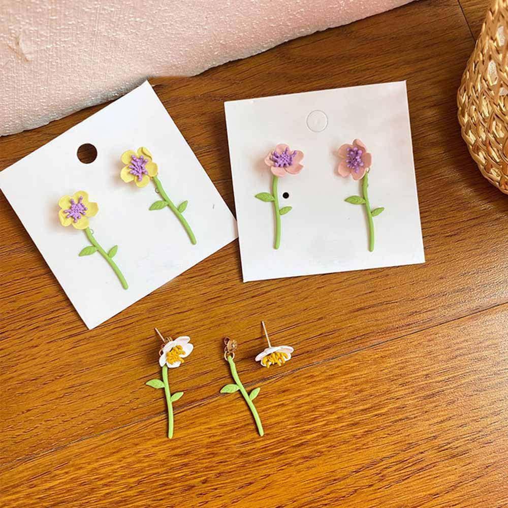 Bông Tai Dáng Dài Phong Cách Hàn Quốc Dễ Thương Thời Trang Mùa Hè Cho Nữ