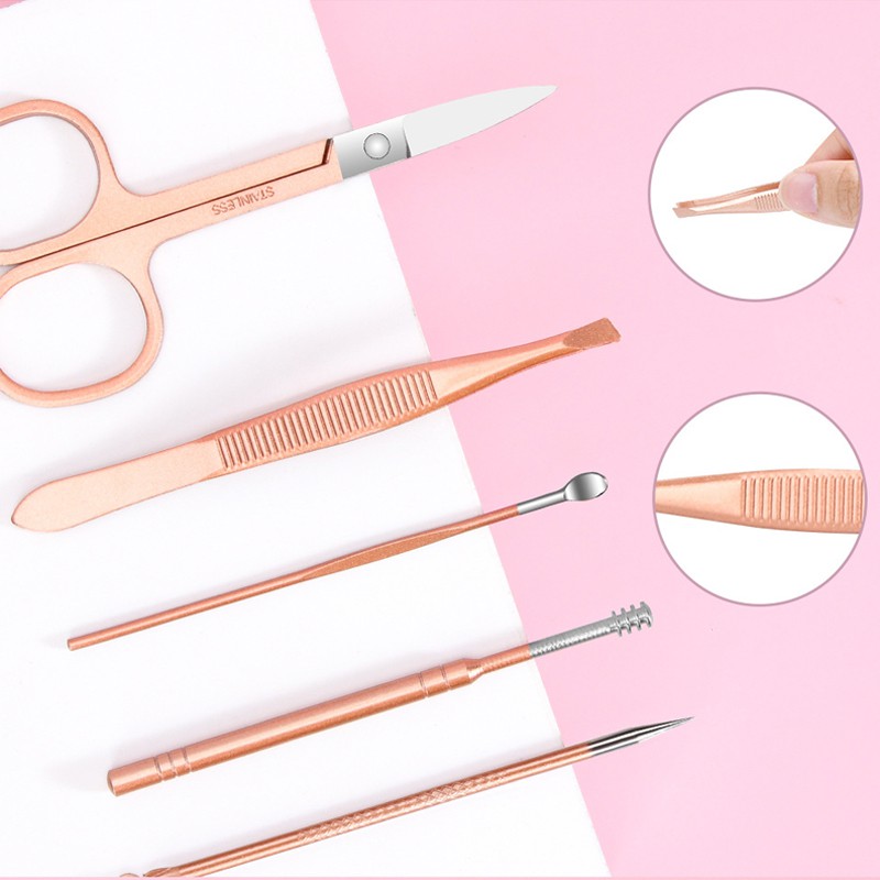 Bộ 12 Dụng Cụ Làm Móng Bằng Thép Không Gỉ Chuyên Nghiệp Chất Lượng Cao