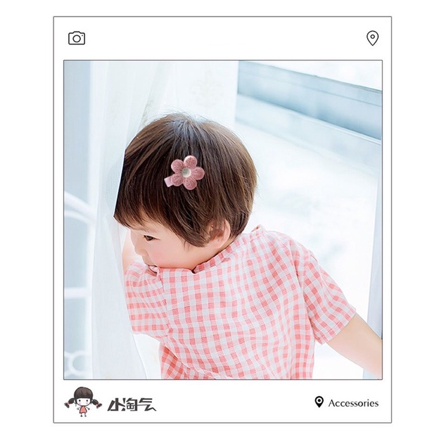 Set 4 kẹp ren cho bé dễ thương