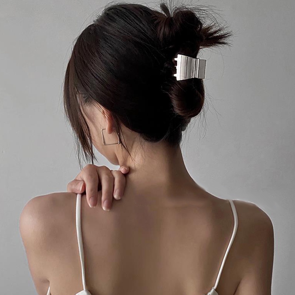 Kẹp tóc kim loại kích thước nhỏ thời trang đơn giản tinh tế cho nữ