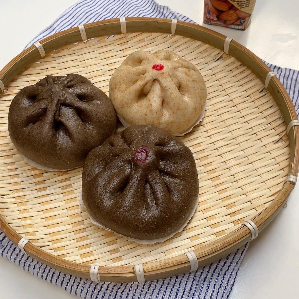 (SHIP HCM) Bánh Bao Nguyên Cám Phô Mai Nhân Rau Củ Chay - Pick A Bite