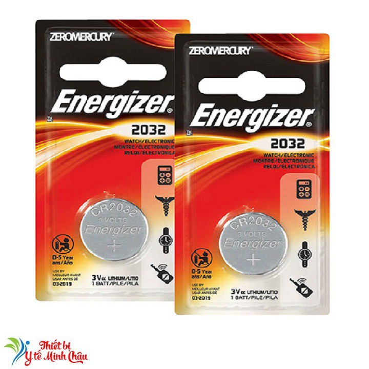 Combo 2 vỉ Pin Cr2032 Energizer 3v, Pin Cmos Lithium 3V ( 1 vỉ 1 viên )