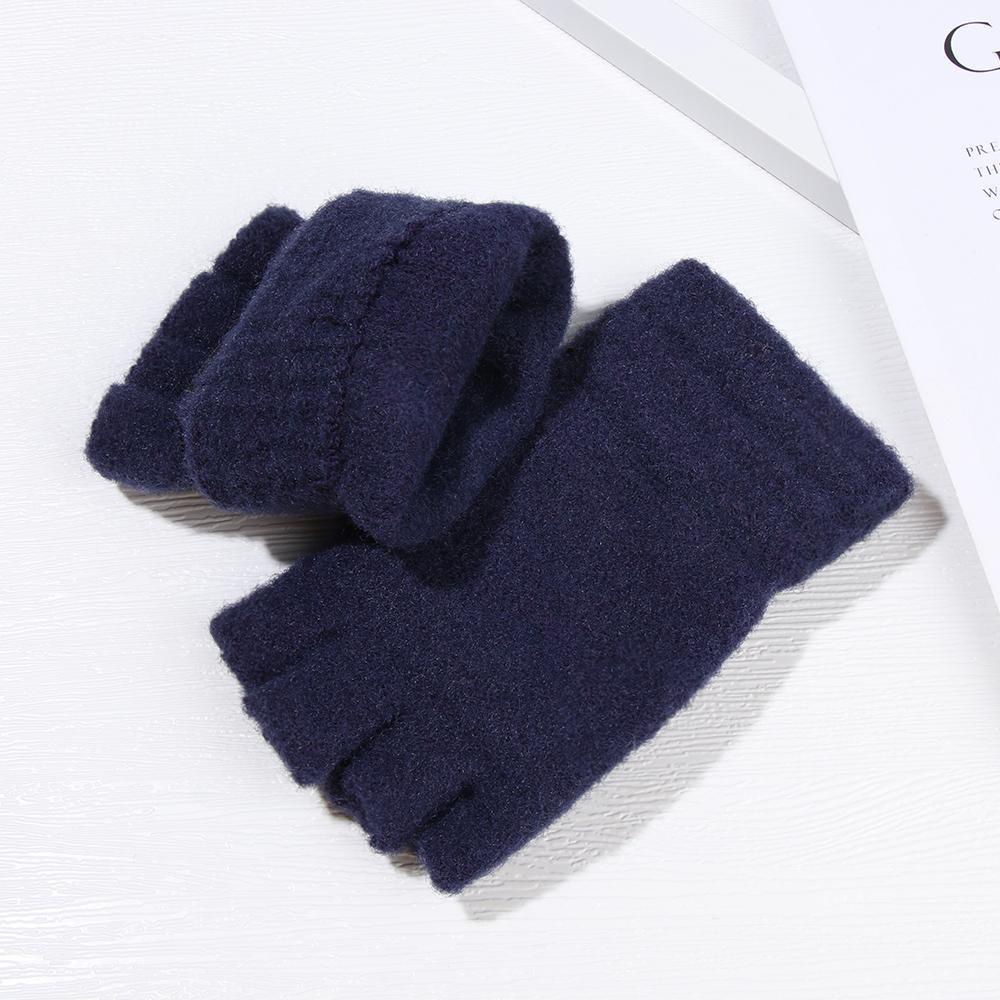 SUMU Găng Tay Lái Xe Vải Nhung Dệt Kim Co Giãn Giữ Ấm Cánh Tay Cho Nam