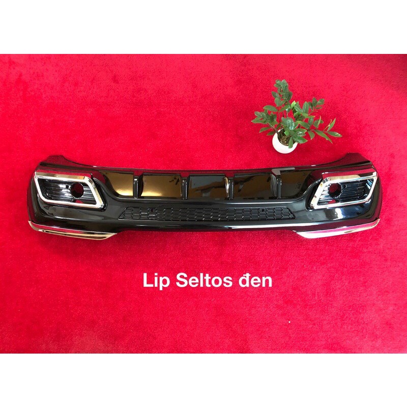 Lip Chia Pô Kia Seltos 2020-2022, Lippo Nhựa cao cấp ABS, 2 mẫu đen và bạc