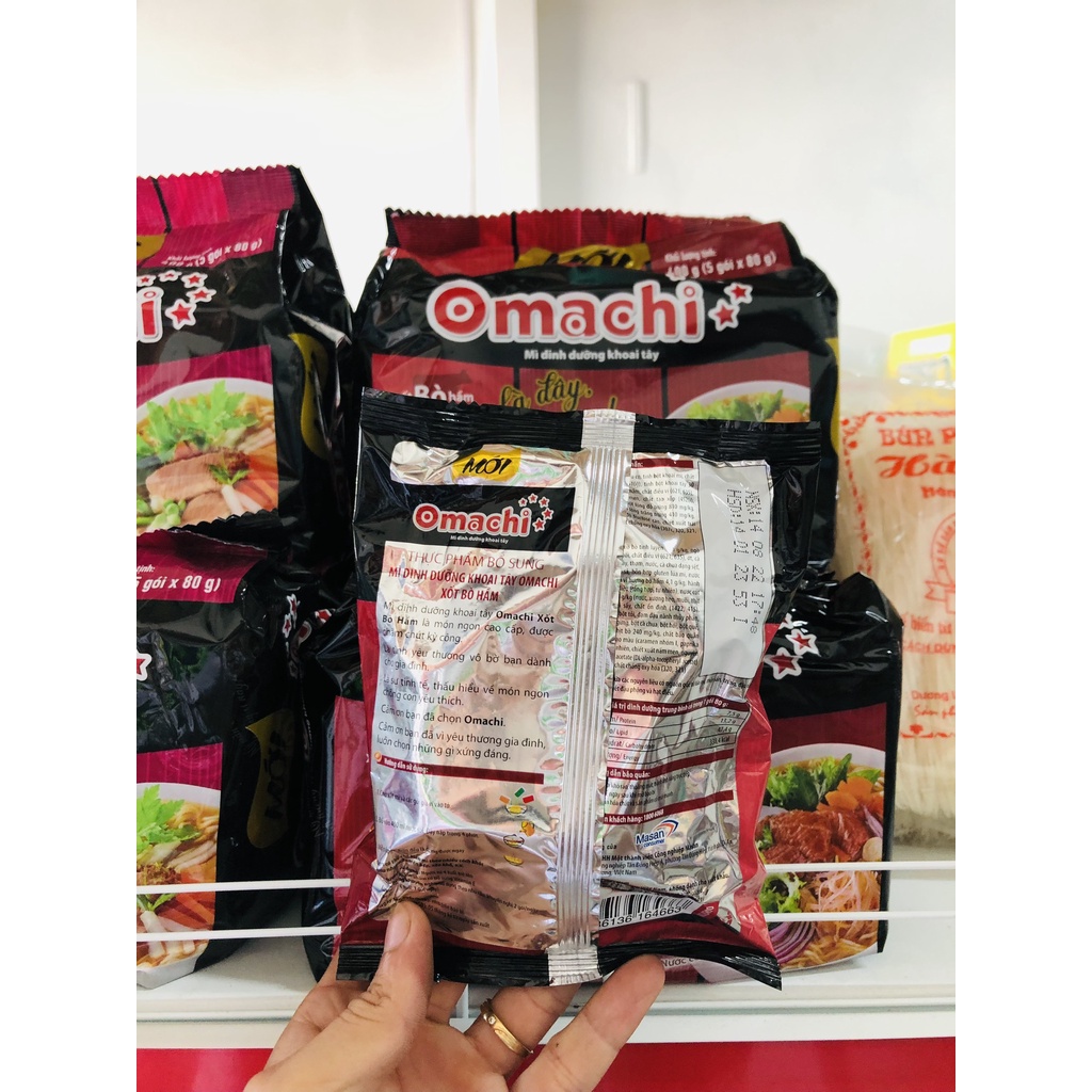 Mì khoai tây Omachi xốt bò hầm gói 80g
