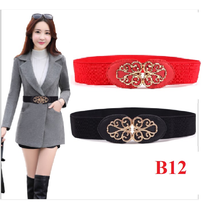 Đai váy 4cm xiên tròn và hoa