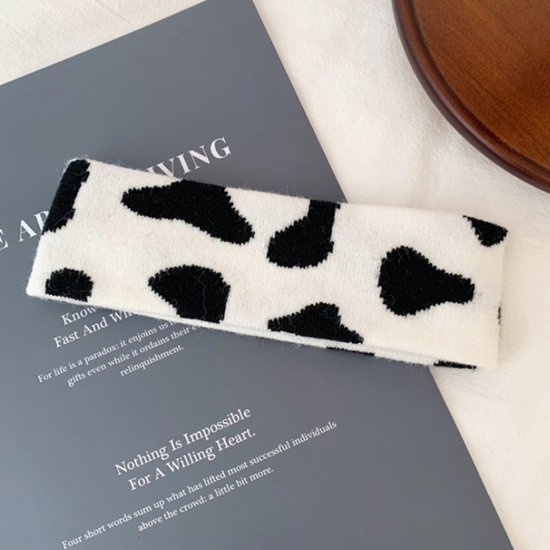 Băng Đô Dệt Kim Co Giãn Bản Rộng Họa Tiết Ngựa Vằn / Gấu Trúc / Báo / Ngựa Vằn Màu Trắng Đen Phong Cách