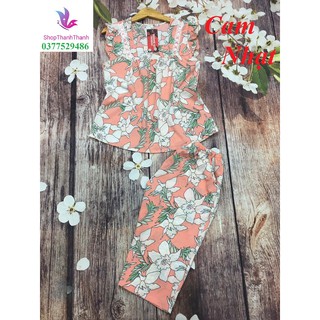 (Hỏa Tốc) Size 1 (40-50kg) HOA ĐẠI / Phối Ren / Chấm Bi Đồ bộ mặc nhà Big Size cao cấp Chất Lụa Mát Mịn ShopThanhThanh