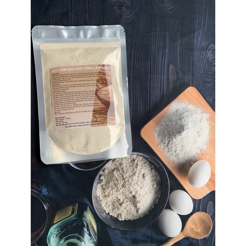 BỘT CÁM GẠO SỮA 200Gr ORGANIC [TRẮNG DA-GIẢM MỤN-MỜ THÂM -CĂNG MỊN DA]