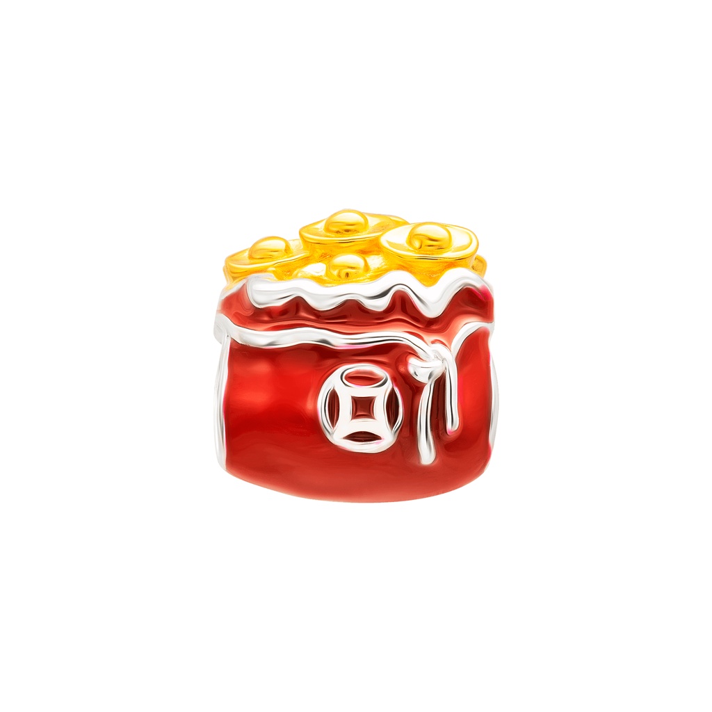 Hạt Charm bạc PNJSilver túi tiền 0000C060005
