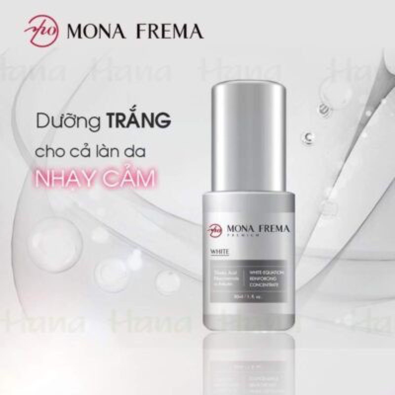 Bộ đội serum kem dưỡng dưỡng trắng Mona frema white equation reinforcing