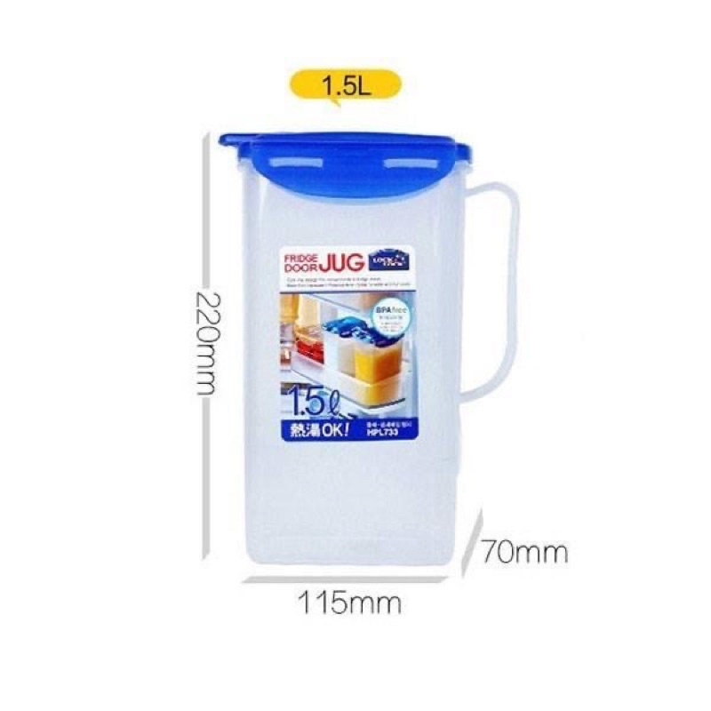 Ca nước nhựa lock&lock 1.5 lít