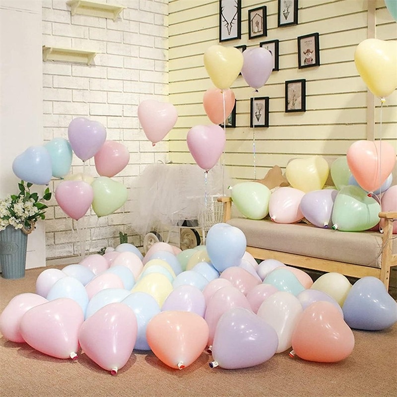Set 20 Bong Bóng 12 Inch Hình Trái Tim Nhiều Màu Sắc Dùng Để Trang Trí Tiệc Sinh Nhật / Đám Cưới
