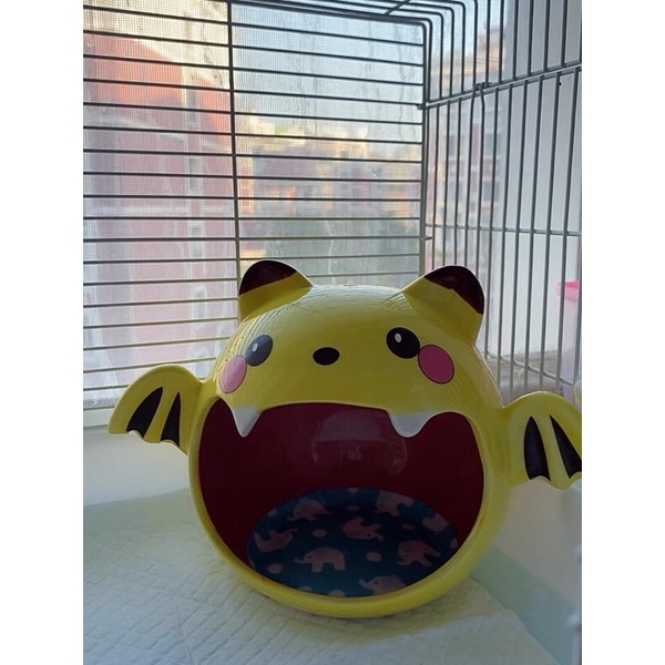 ngủ sứ cho hamster, nhím, sóc (size to) hình pikachu, mèo thiên thần, mèo ác ma