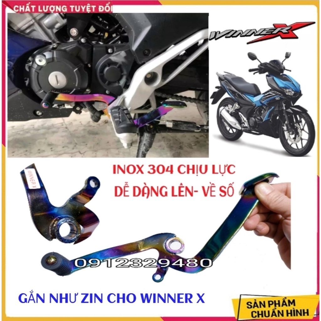 Cần Số 2 Chiều Winner X - Cần Số Winner X Cao Cấp - Cần số Win X _ INOX Xi Titan - Sơn Đen Tĩnh Điện