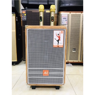 Loa kéo jbz jb+1003, loa karaoke vỏ gỗ, bass 2.5 tấc