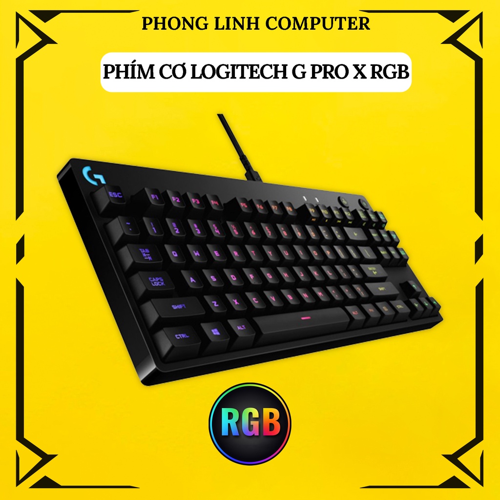 Bàn Phím Cơ Gaming Logitech Pro X RGB Lightsync