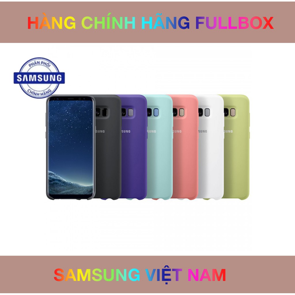 Ốp Silicon chính hãng cho điện thoại Samsung  S8 Plus (nhiều màu sắc)