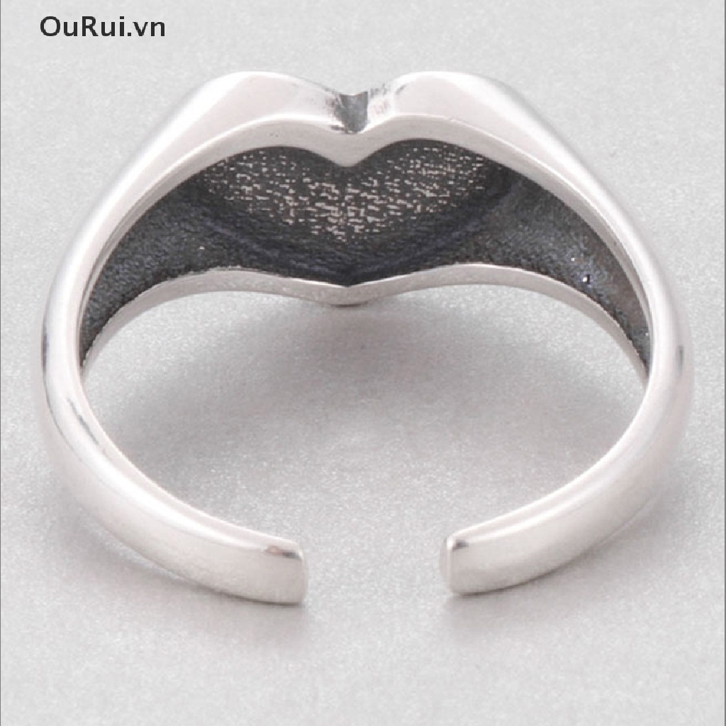 {Fashion} Nhẫn Thời Trang Trung Tính Retro Sáng Tạo Hình Mặt Khóc