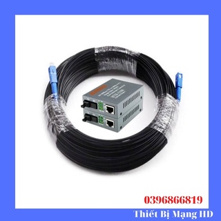 100m 150m cáp quang fo 1 core 1 sợi bấm sẵn 2 đầu FC fast connector Conveter Netlink HTB3100