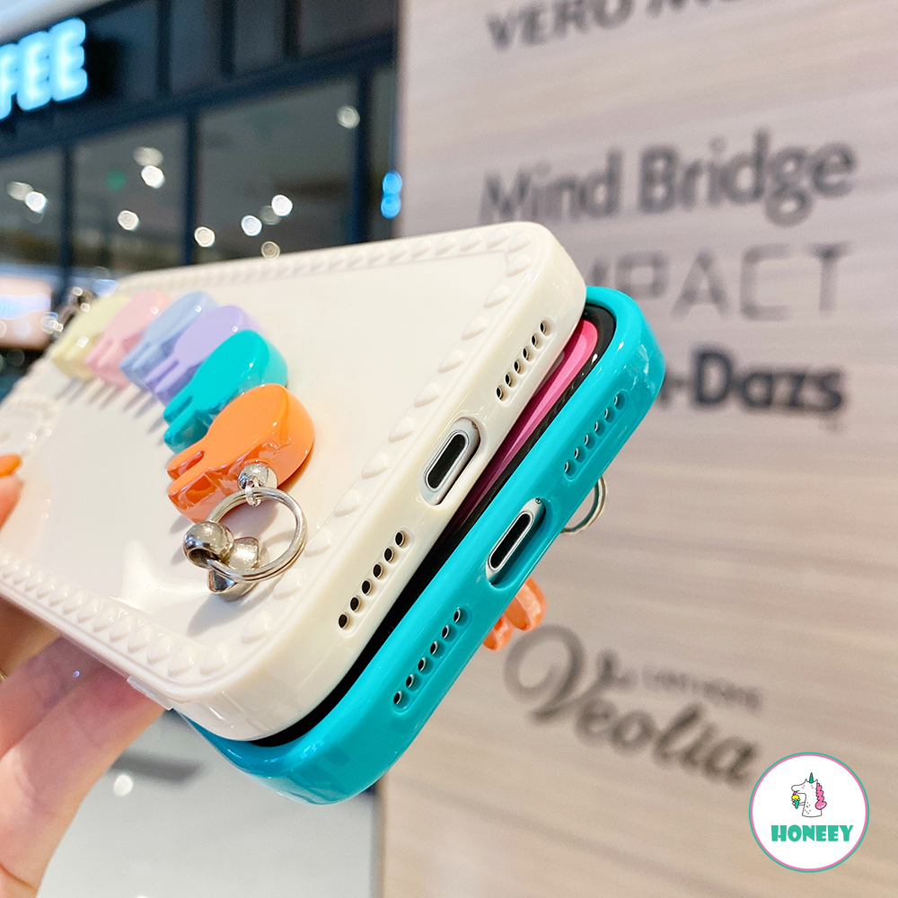 Ốp điện thoại TPU mềm có dây đeo tay hình thỏ bảo vệ cho Iphone 12 / 11 Pro Max / X / Xs Max / Xr / 8 / 7 Plus | BigBuy360 - bigbuy360.vn