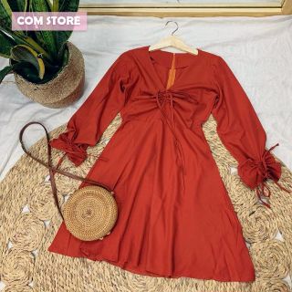 Đầm Nữ suông thắt nơ (KÈM ẢNH THẬT)