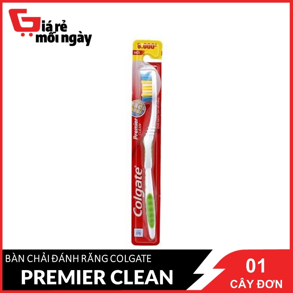 Bàn chải đánh răng Colgate Premier Clean chải sạch tận kẽ răng 1 cây đơn
